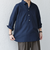 SHIPS any:〈洗濯機可能〉コットン/リネン 7分袖  スキッパー プルオーバー シャツ 25SS◇