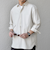 SHIPS any:〈洗濯機可能〉コットン/リネン 7分袖  スキッパー プルオーバー シャツ 25SS◇