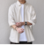 SHIPS any:〈洗濯機可能〉コットン/リネン ７分袖 レギュラー シャツ 25SS◇