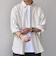 SHIPS any:〈洗濯機可能〉コットン/リネン ７分袖 レギュラー シャツ 25SS◇