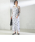 〈結婚式・パーティ〉kaene:フロッキー レース × サテン 2WAY ワンピース