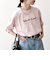 【SHIPS any別注】MONMIMI:〈洗濯機可能〉ロゴ プリント ロンTEE 25SS