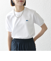 《一部追加予約》【SHIPS any別注】LACOSTE:〈洗濯機可能〉PIQUE クルーネック Tシャツ 26SS