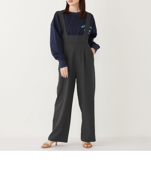 SHIPS Colors:〈洗濯機可能〉ハイウエスト サロペット