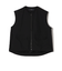 SHIPS Primary Navy Label:タフタ ジップアップ ジレ