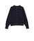 SHIPS Primary Navy Label:SUVIN クルーネック カーディガン