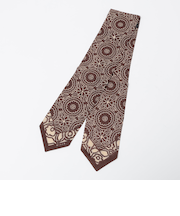 BLECK: コットン/リネン/シルク フラワーメダリオン スカーフ