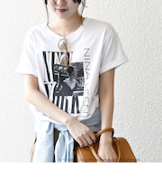 GOOD ROCK SPEED:〈洗濯機可能〉LIFE PC フォト プリント TEE 25SS