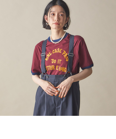 SHIPS NINE CASE:〈洗濯機可能〉プリント リンガー TEE