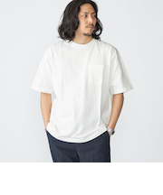SHIPS: コットンUSA クルーネック ポケット Tシャツ