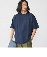 SHIPS: コットンUSA クルーネック ポケット Tシャツ