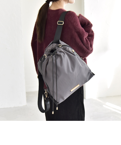 quaranliel 3way ラインショルダー リュックサック トートバッグ 追加予約》quaranciel: 3way ラインショルダー リュックサック