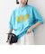 【SHIPS any別注】athletic wear MASON: スマイルマーク/刺繍 スウェット Tシャツ◇