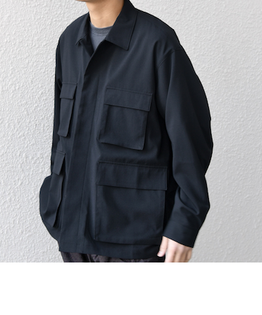SHIPS any:〈通気性/遮熱〉CALCULO サマートロピカル BDU シャツ◇