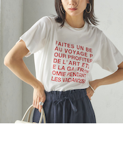 SHIPS Primary Navy Label:ロゴ TEE