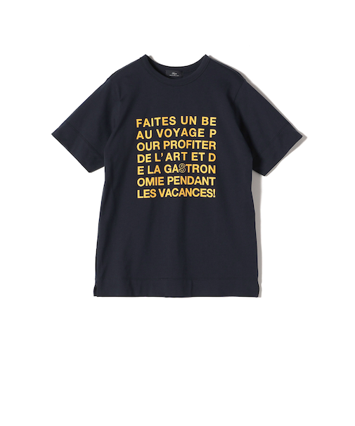 SHIPS Primary Navy Label:ロゴ TEE