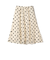SHIPS Colors:オーガンジー ドット フレア スカート