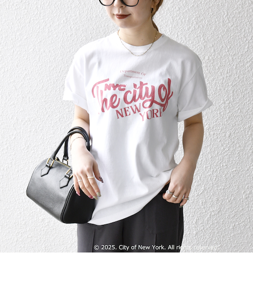 GOOD ROCK SPEED:〈洗濯機可能〉NYC カラー ロゴ プリント TEE