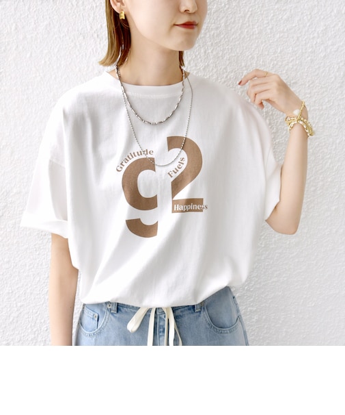 【SHIPS別注】81BRANCA:ロゴ 5分袖 TEE