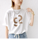 【SHIPS別注】81BRANCA:ロゴ 5分袖 TEE