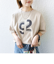【SHIPS別注】81BRANCA:ロゴ 5分袖 TEE