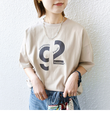 【SHIPS別注】81BRANCA:ロゴ 5分袖 TEE