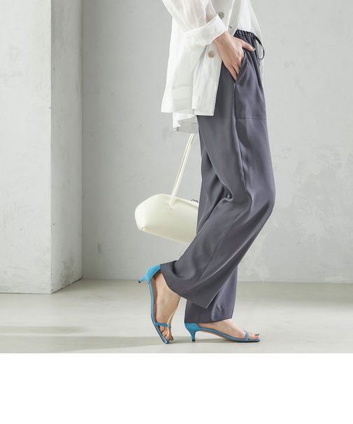 〈手洗い可能〉キュプラ混 ツイル ポケット パンツ