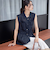 〈手洗い可能〉IMPERIAL LINEN Wポケット ノースリーブ シャツ