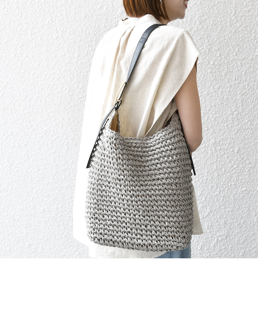 SHIPS any: ショルダー ベルト ペーパー トート バッグ