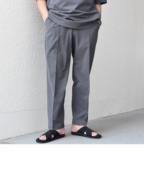 SHIPS any:〈吸水速乾〉Rapidry クリース アンクル テーパード イージーパンツ(セットアップ対応)◇