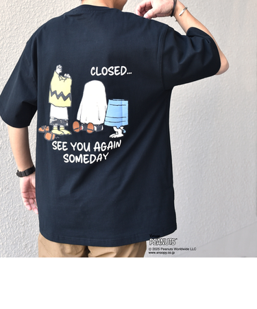 SHIPS any: SNOOPY コラボ NOT THERE グラフィック バック プリント Tシャツ◇