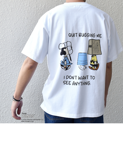 SHIPS any: SNOOPY コラボ NOT THERE グラフィック バック プリント Tシャツ◇