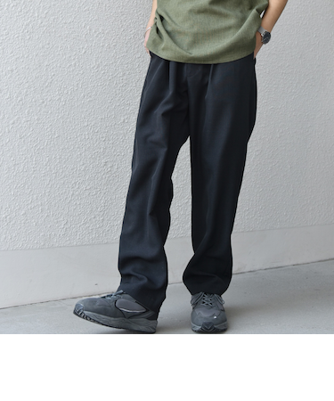 SHIPS any:〈洗濯機可能〉リネンライク セミワイド パンツ(セットアップ対応) 25SS◇