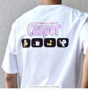 SHIPS any: CASPER ワンポイント/バックプリント コラボ Tシャツ◇