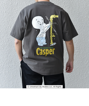 SHIPS any: CASPER ワンポイント/バックプリント コラボ Tシャツ◇