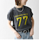 【SHIPS any別注】Collegiate Pacific:〈洗濯機可能〉V ガゼット プリント & 刺繍 Tシャツ 25SS