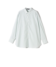 SHIPS Primary Navy Label:コットン タイプライター ビッグ シャツ