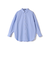 SHIPS Primary Navy Label:コットン タイプライター ビッグ シャツ