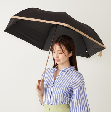 《追加予約》assa:BODYWRAP グログラン 折りたたみ傘 (晴雨兼用・親骨55cm)◆