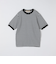 Slopeslow: Cotton interlock stripe crew neck T