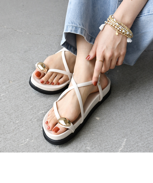 EDER:本革 クロス サンダル◇｜シップスの通販｜&mall（アンドモール