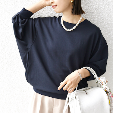 〈洗濯機可能〉DEPEND ドルマン カット プルオーバー