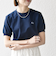 【SHIPS any別注】LACOSTE: ワンポイント ロゴ ピケ クルーネック Tシャツ 25SS◇
