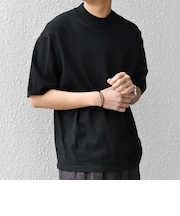 SHIPS any:〈接触冷感〉ハイゲージリネン ミックス サマーニット モックネック Tシャツ◇