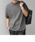 SHIPS any:〈接触冷感〉ハイゲージリネン ミックス サマーニット モックネック Tシャツ◇