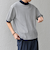 SHIPS any:〈接触冷感〉ハイゲージリネン ミックス サマーニット モックネック Tシャツ◇