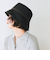 quaranciel :〈手洗い可能〉リネン ライク リボン バケット ハット