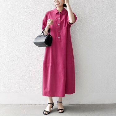 SHIPS any:〈洗濯機可能〉タイプライター ボリューム シャツ ワンピース