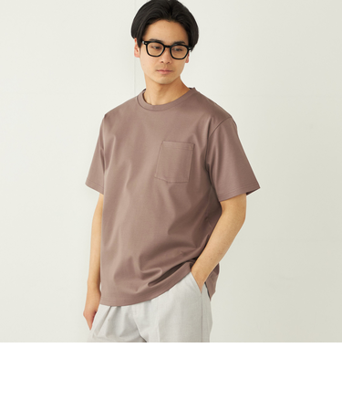 《一部追加予約》SHIPS Colors:〈接触冷感〉シルケット コットン クルーネック TEE◆