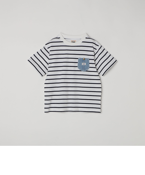 Lee: デニム パッチポケット デザイン Tシャツ <KIDS>